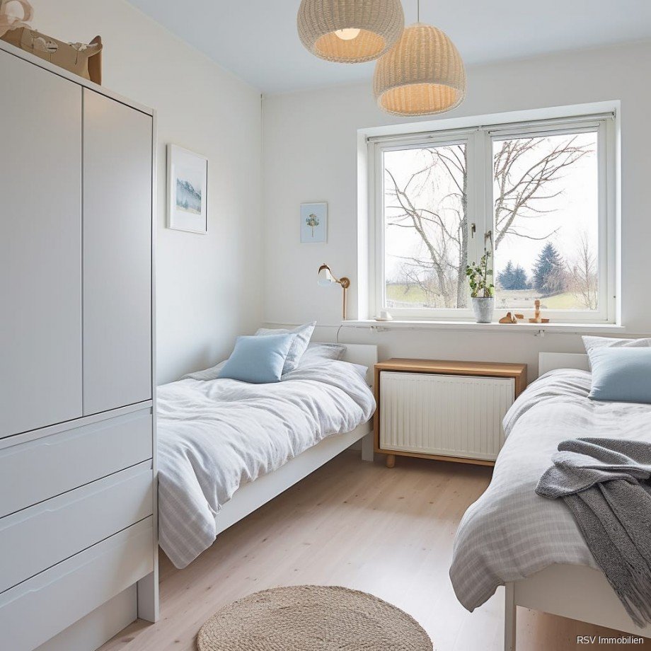 Muster-Schlafzimmer nach Neu-M�blierung Zimmer Neum�nster-Faldera
