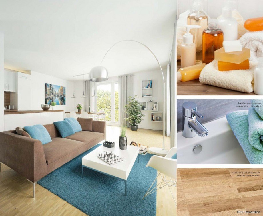 Einrichtungsbeispiel (Nicht Bestandteil der Wohnung) Etagenwohnung Schwerin