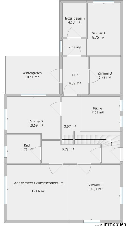 Grundriss DG Zimmer Neum�nster-Faldera
