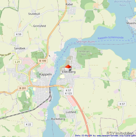 Lageplan2-Makrolage Erdgeschosswohnung Kappeln