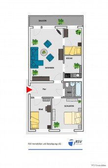 70qm - 4 Zi. JobCenter geeignet ab 4 Personen - ruhig + g�nstig - 3-Zi. 70m� - sofort verf�gbar -