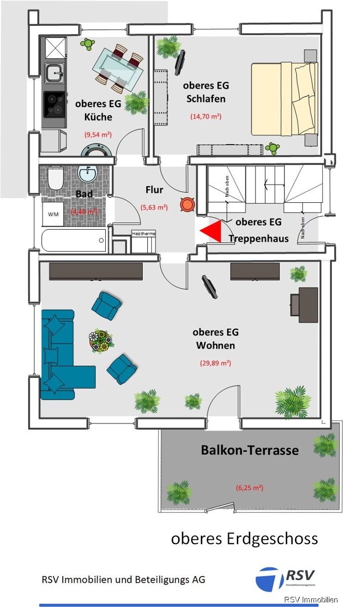 Grundriss OEG Etagenwohnung M�lln