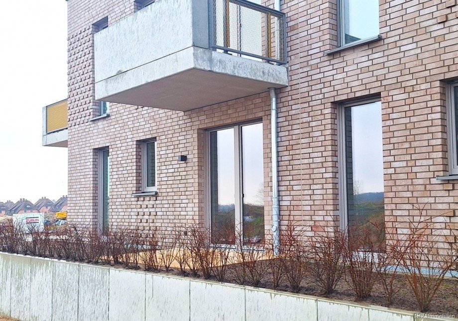 Au�enansicht Terrasse Erdgeschosswohnung Kappeln