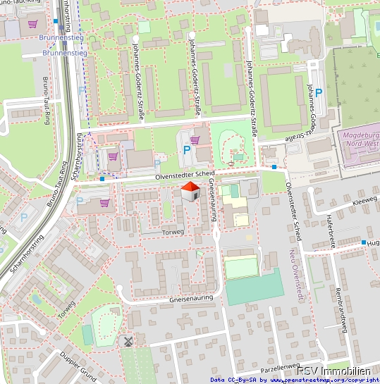 Standort der Wohnung Etagenwohnung Magdeburg